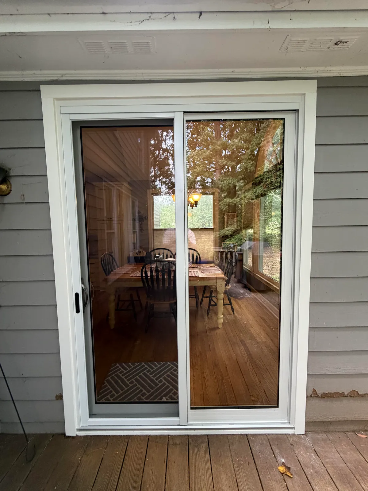 After sliding door replacement